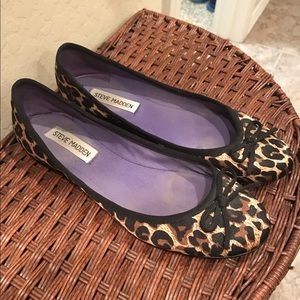 Steve Madden leopard ballet flats